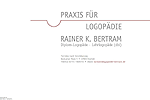 Bild Bertram Rainer K. Dipl.Log./Lehrlogopde