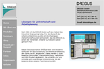 Bild Webseite DRIGUS Ingenieurges. für Unternehmensberatung und Softwareentwicklung mbH