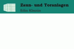 Logo Edin Klapija Zaun- und Toranlagen
