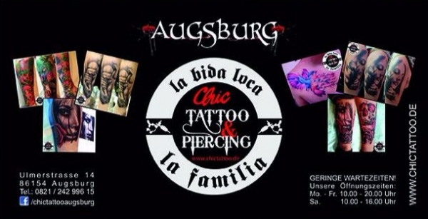 Chic Tattoo &amp; Piercing Augsburg , Ulmer Straße 14 Tätowierungen